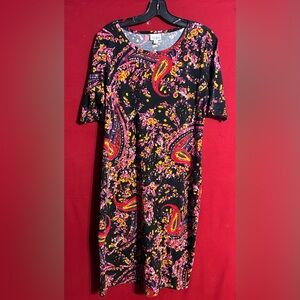 LuLaRoe Vibrant Paisley Short Sleeve Tee